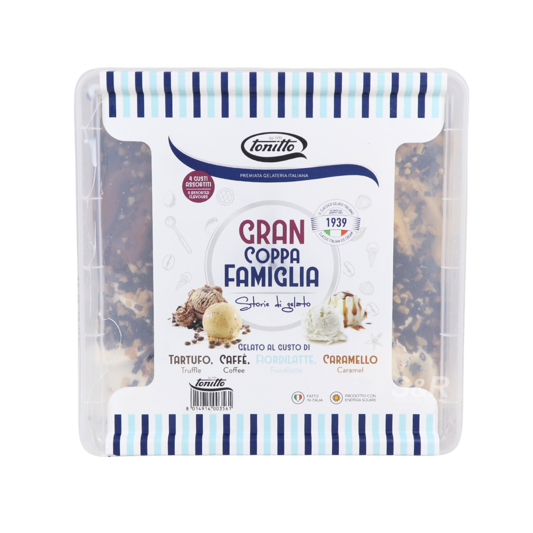 Tonitto Gran Coppa Famiglia Truffle, Coffee & Caramel Gelato 2L